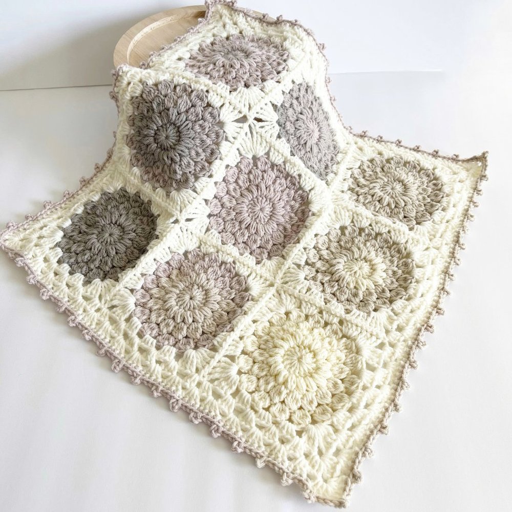 Crochet Mini Baby Blanket Lovey Size